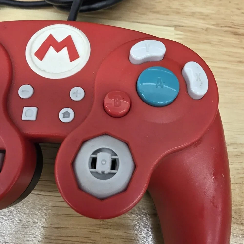Nintendo Switch Mario Red Fight Pad Pro GameCube Style Wired Controller Tested